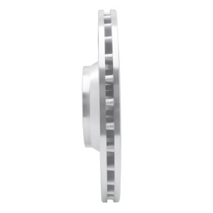 Audi A6 Quattro Brake Rotor (1) - Front Left - R1 Concepts - Drilled & Slotted - Silver - `05-`11